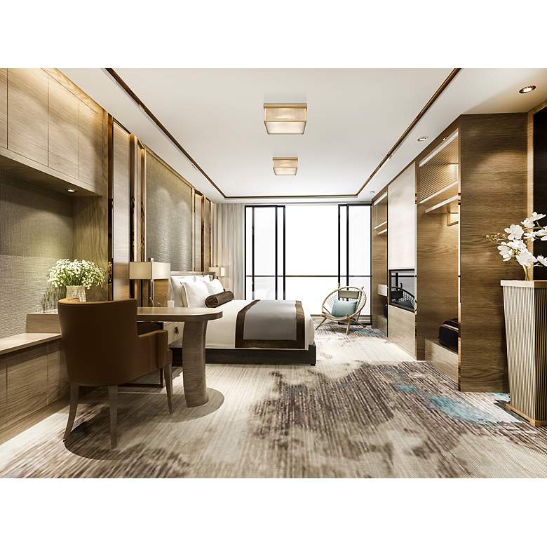 Image 3 Carnaby by Z-Lite Modern Gold 4 Light Flush Mount more views