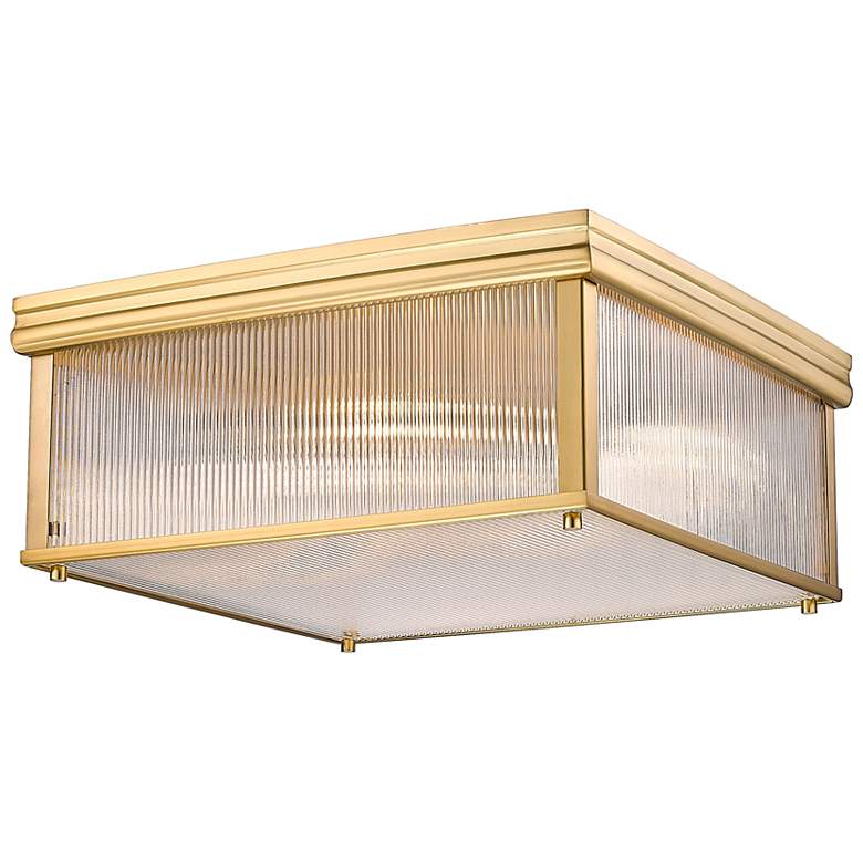 Image 2 Carnaby by Z-Lite Modern Gold 4 Light Flush Mount