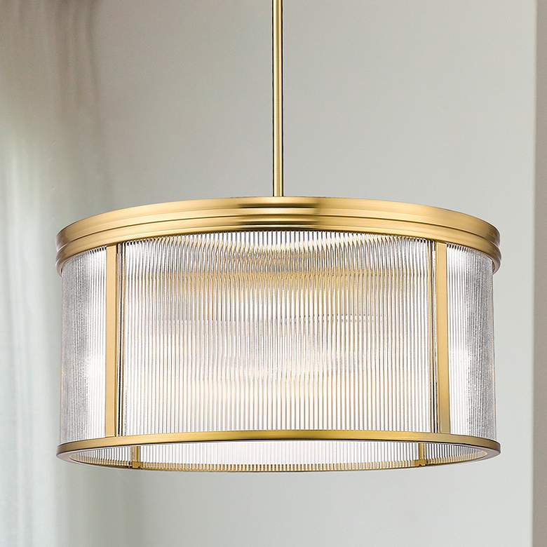 Image 1 Carnaby by Z-Lite Modern Gold 6 Light Chandelier