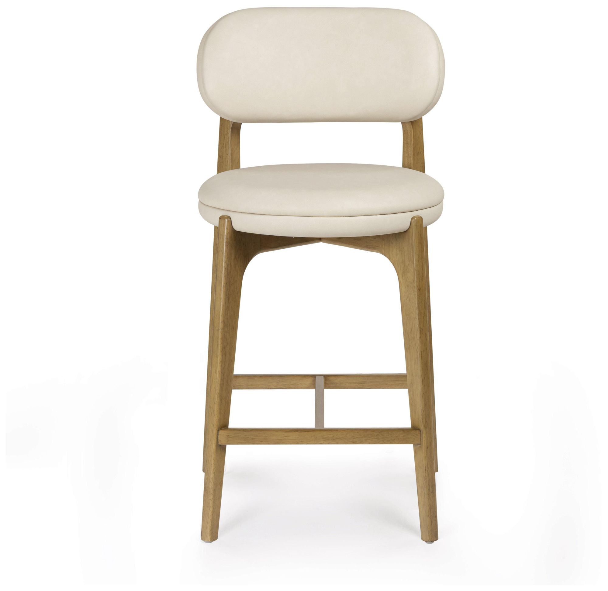 Image 2 Carnation Cream Perfomance Vegan Leather Counter Stool more views