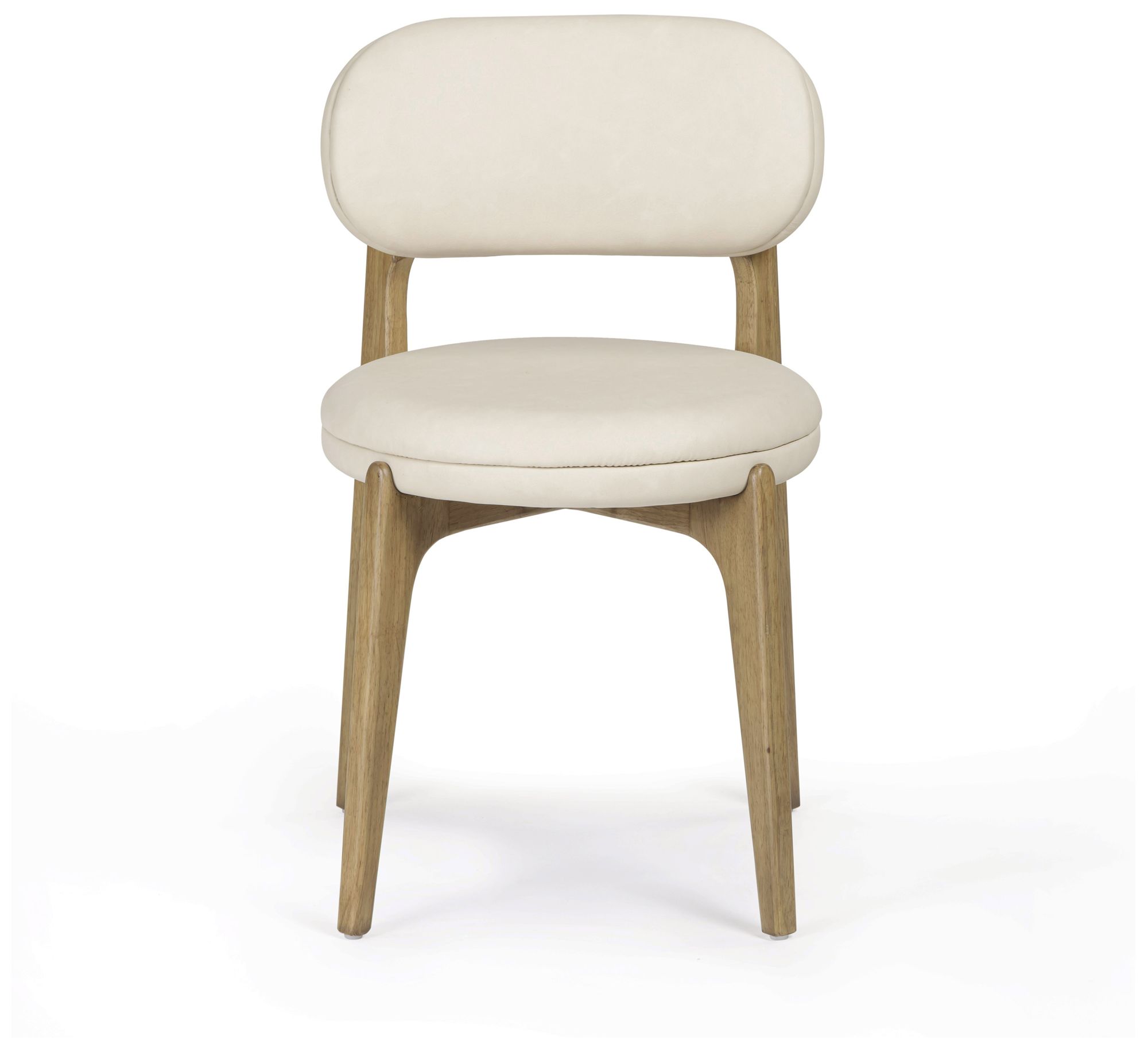 Image 2 Carnation Cream Performance Vegan Leather Dining Chair more views