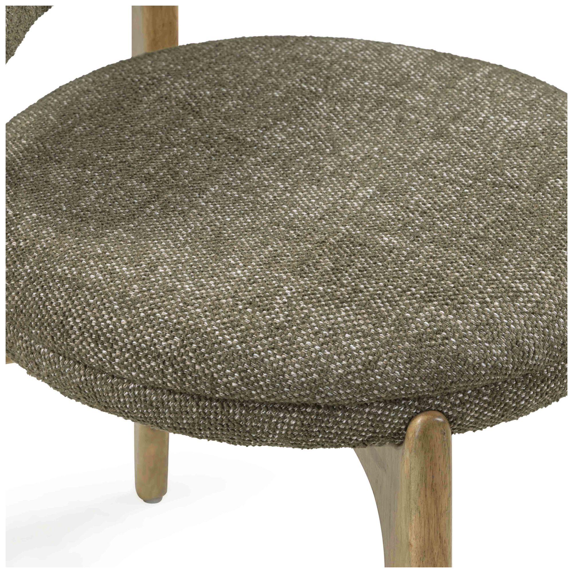 Image 3 Carnation Green Performance Fabric Dining Chair more views