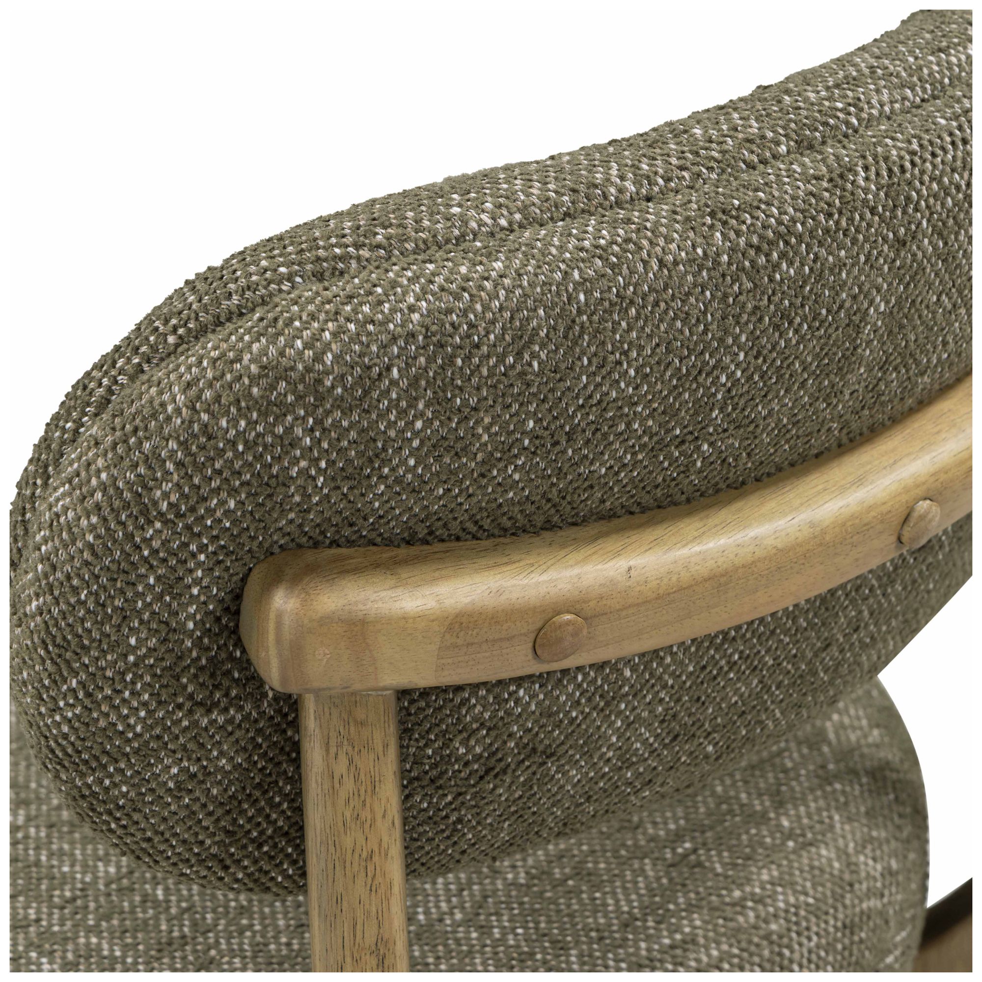 Image 4 Carnation Green Performance Fabric Dining Chair more views