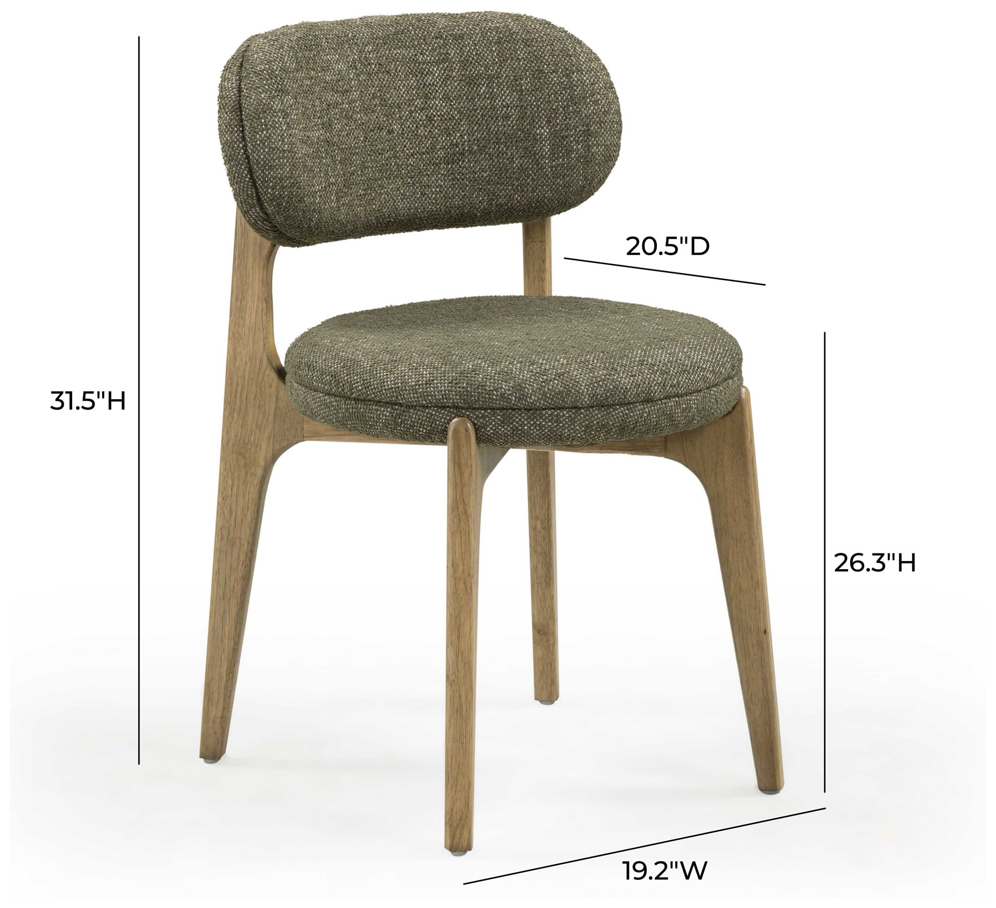 Carnation Green Performance Fabric Dining Chair