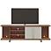 Carnegie 71" Wide Maple Cream and Off-White 2-Door TV Stand