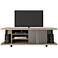 Carnegie 71" Wide  Nature and Onyx 2-Door TV Stand