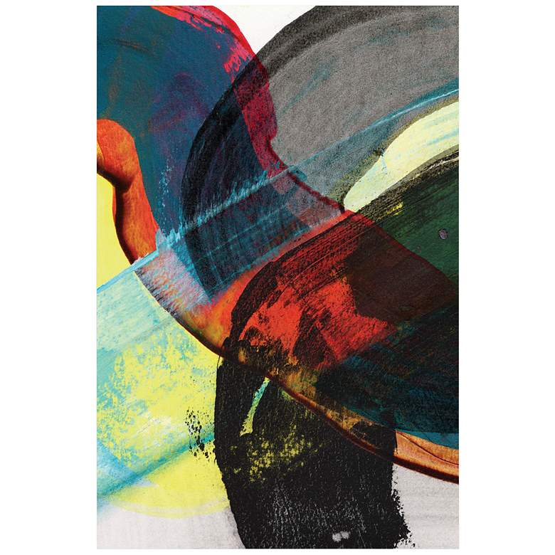 Image 2 Carnival Abstract II 48"H Printed Tempered Glass Wall Art