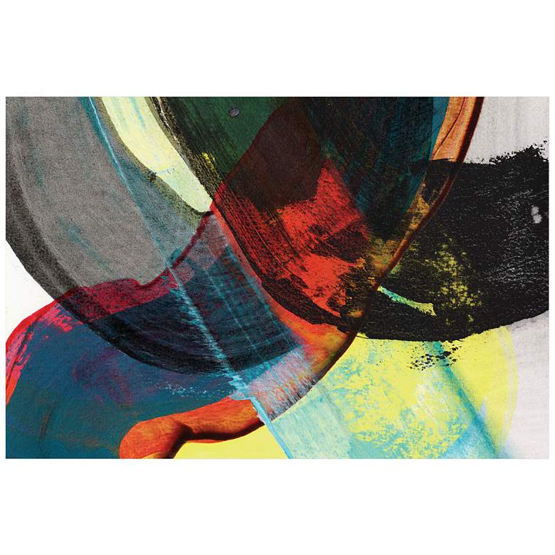 Image 4 Carnival Abstract II 48"H Printed Tempered Glass Wall Art more views