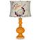 Carnival Apothecary Table Lamp w/ Beige Floral Shade
