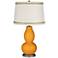 Carnival Double Gourd Table Lamp with Rhinestone Lace Trim