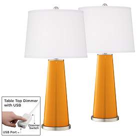 Image1 of Carnival Leo Table Lamp Set of 2 with Dimmers