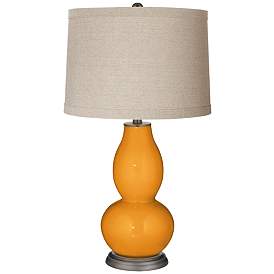 Image1 of Carnival Linen Drum Shade Double Gourd Table Lamp