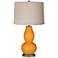 Carnival Linen Drum Shade Double Gourd Table Lamp