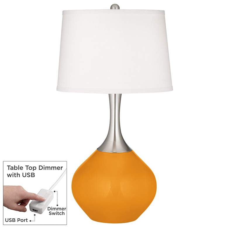 Image 1 Carnival Spencer Table Lamp with Dimmer