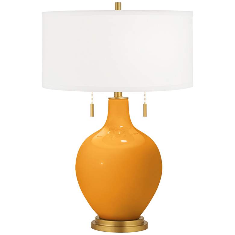 Image 1 Carnival Toby Brass Accents Table Lamp
