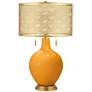 Carnival Toby Brass Metal Shade Table Lamp