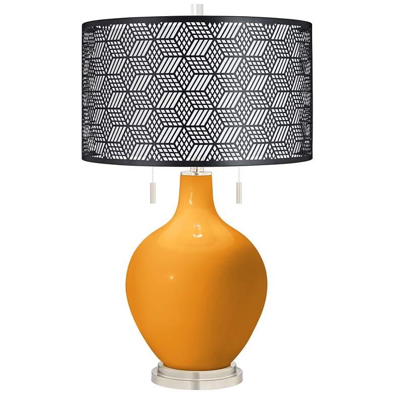 Image 1 Carnival Toby Table Lamp With Black Metal Shade