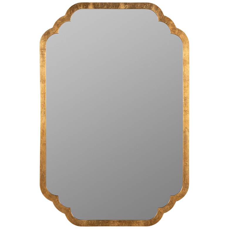 Image 2 Carol Gold Leaf 23 3/4 inch x 35 3/4 inch Rectangular Wall Mirror