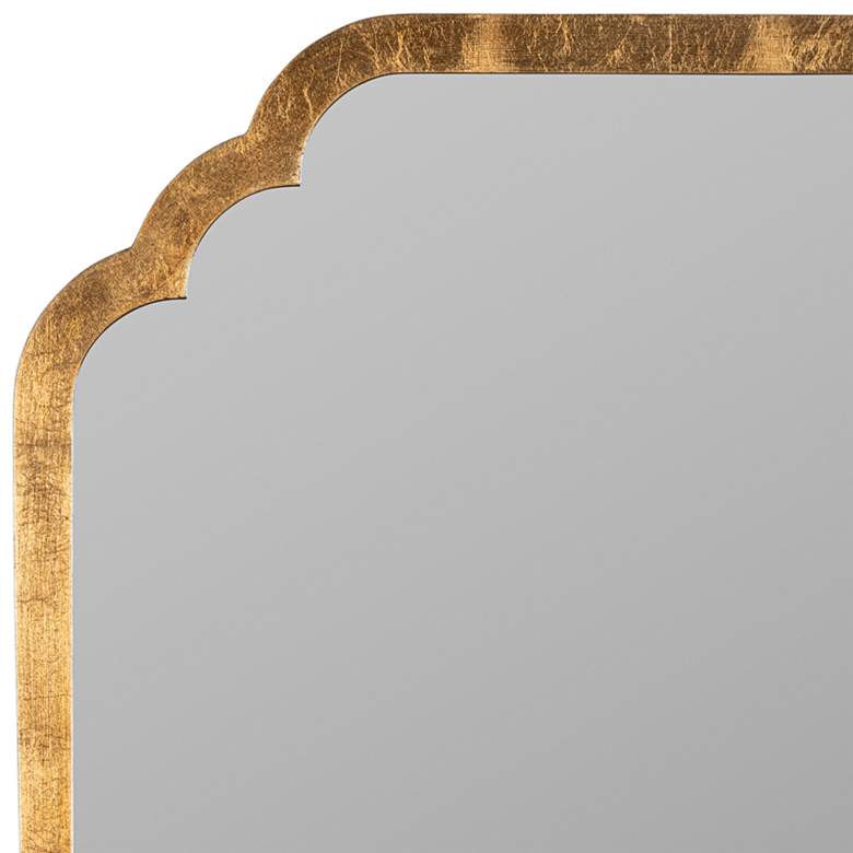 Image 3 Carol Gold Leaf 23 3/4" x 35 3/4" Rectangular Wall Mirror more views