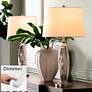 Carol Mercury Glass Lamps Set of 2 with Table Top Dimmers