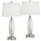 Carol Mercury Glass Table Lamps With 7" Round Risers