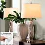 Carol Mercury Glass Table Lamps with Dimmers Set of 2