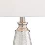Carol Mercury Glass Table Lamps with Dimmers Set of 2