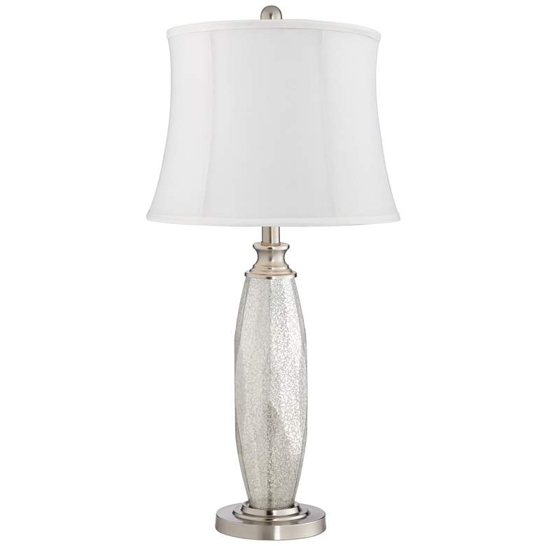 Image 4 Carol Mercury Glass White Shade Table Lamps Set of 2 more views