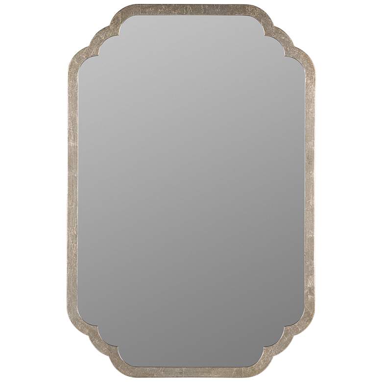 Image 2 Carol Silver Leaf 23 3/4 inch x 35 1/2 inch Rectangular Wall Mirror