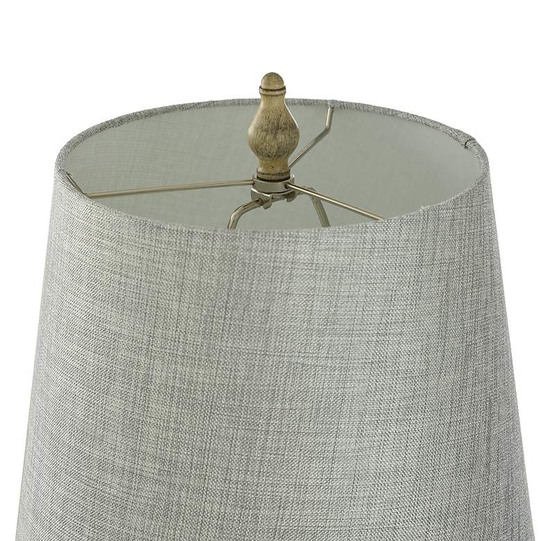 Image 6 Carol Table Lamp - Distressed Gray, Cream - Gray, Cream more views
