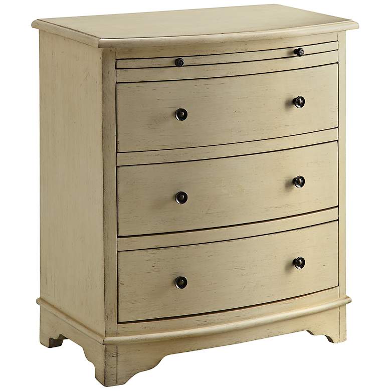 Image 1 Carolina 3-Drawer Chairside Ivory Accent Chest