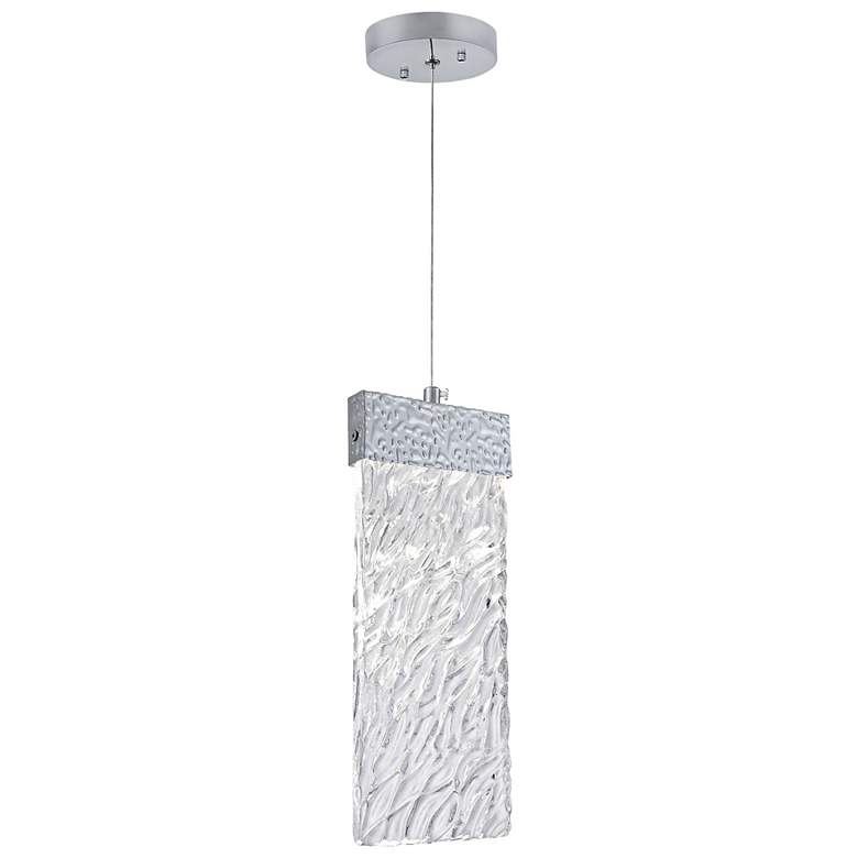Image 1 Carolina 5" Wide Pewter LED Mini Pendant