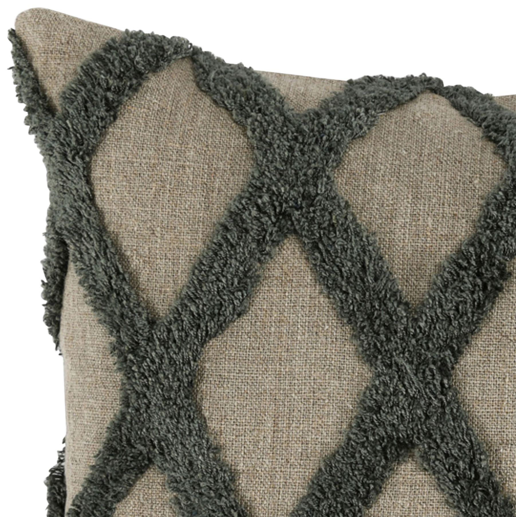 Image 2 Carolina Forest Green Natural 20"x14" Lumbar Throw Pillow more views