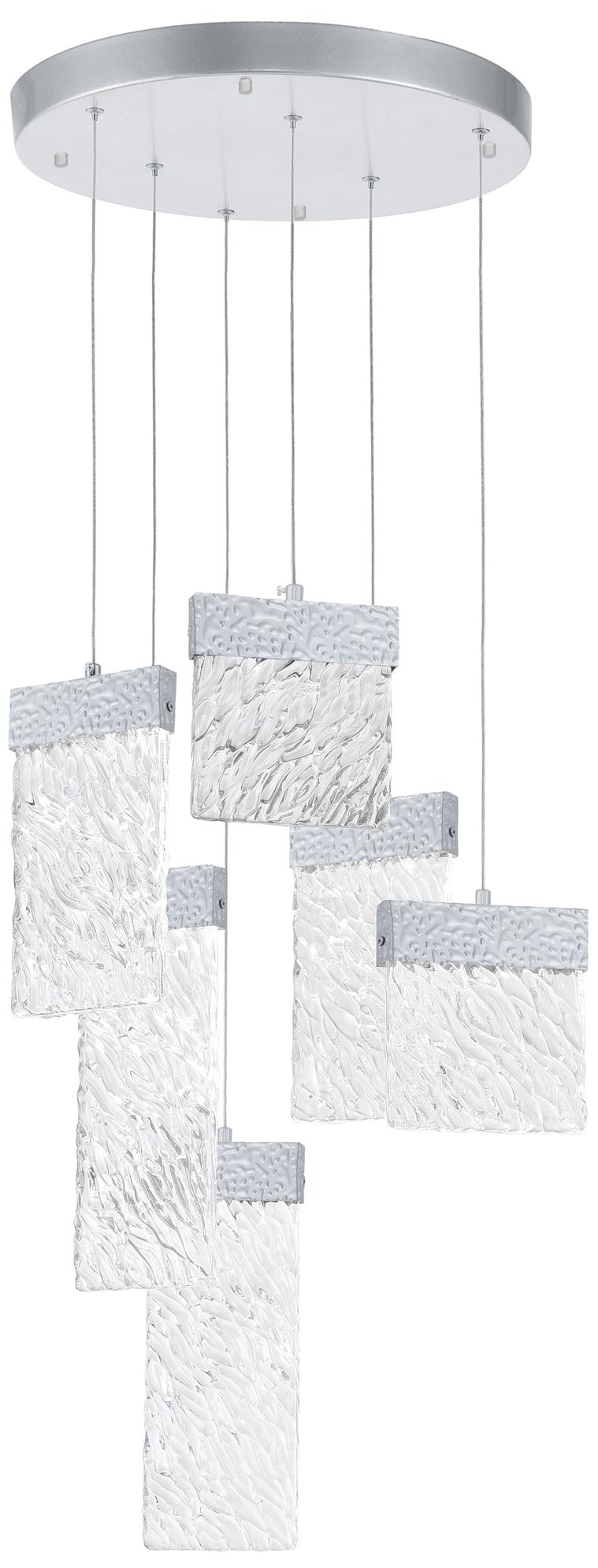 Carolina Integrated LED 16in Pewter Chandelier