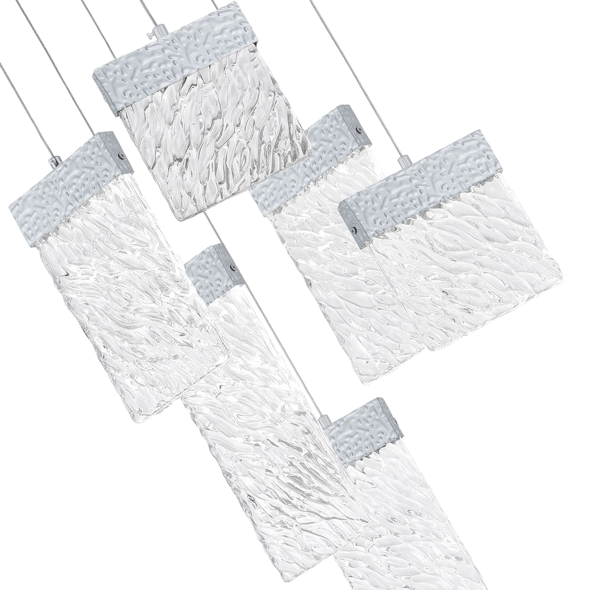 Image 3 Carolina Integrated LED 16in Pewter Chandelier more views