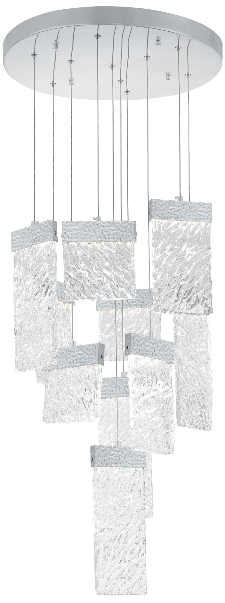 Carolina Integrated LED 20in Pewter Chandelier
