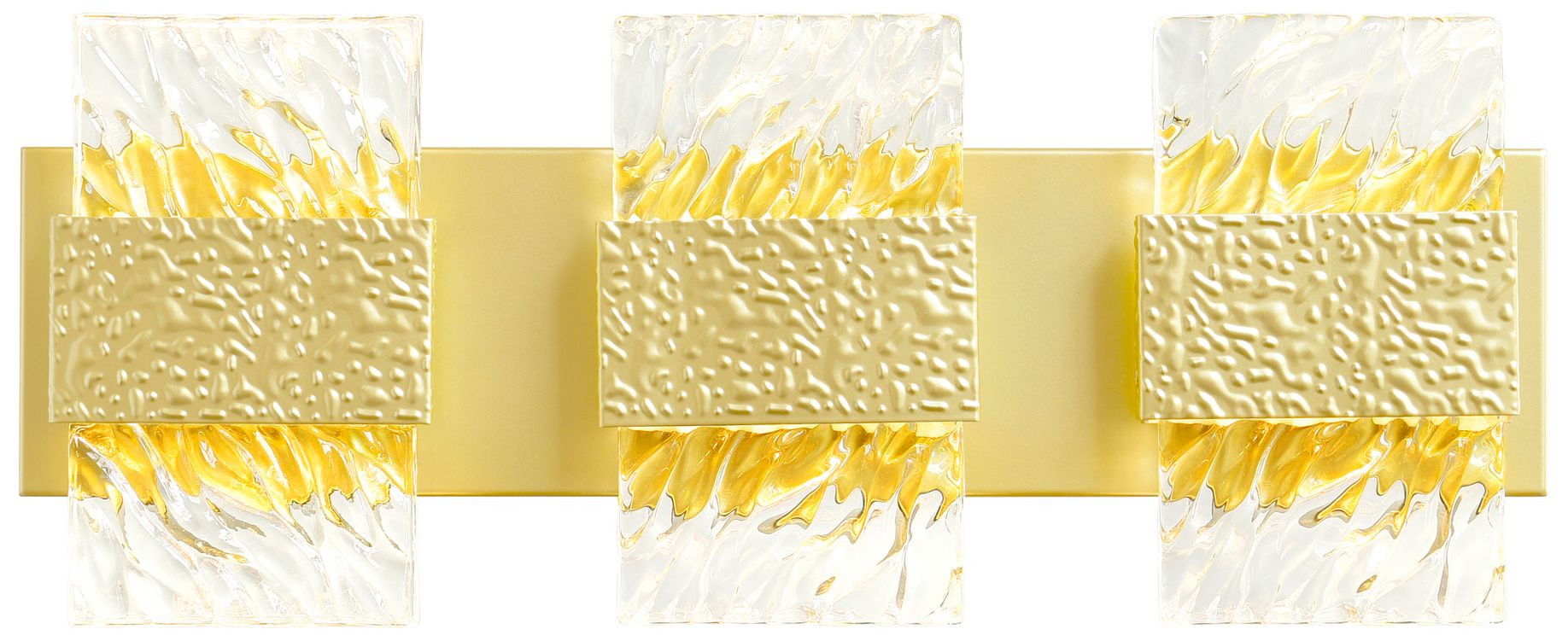 Carolina Integrated LED 21in Gold Leaf Wall Sconce