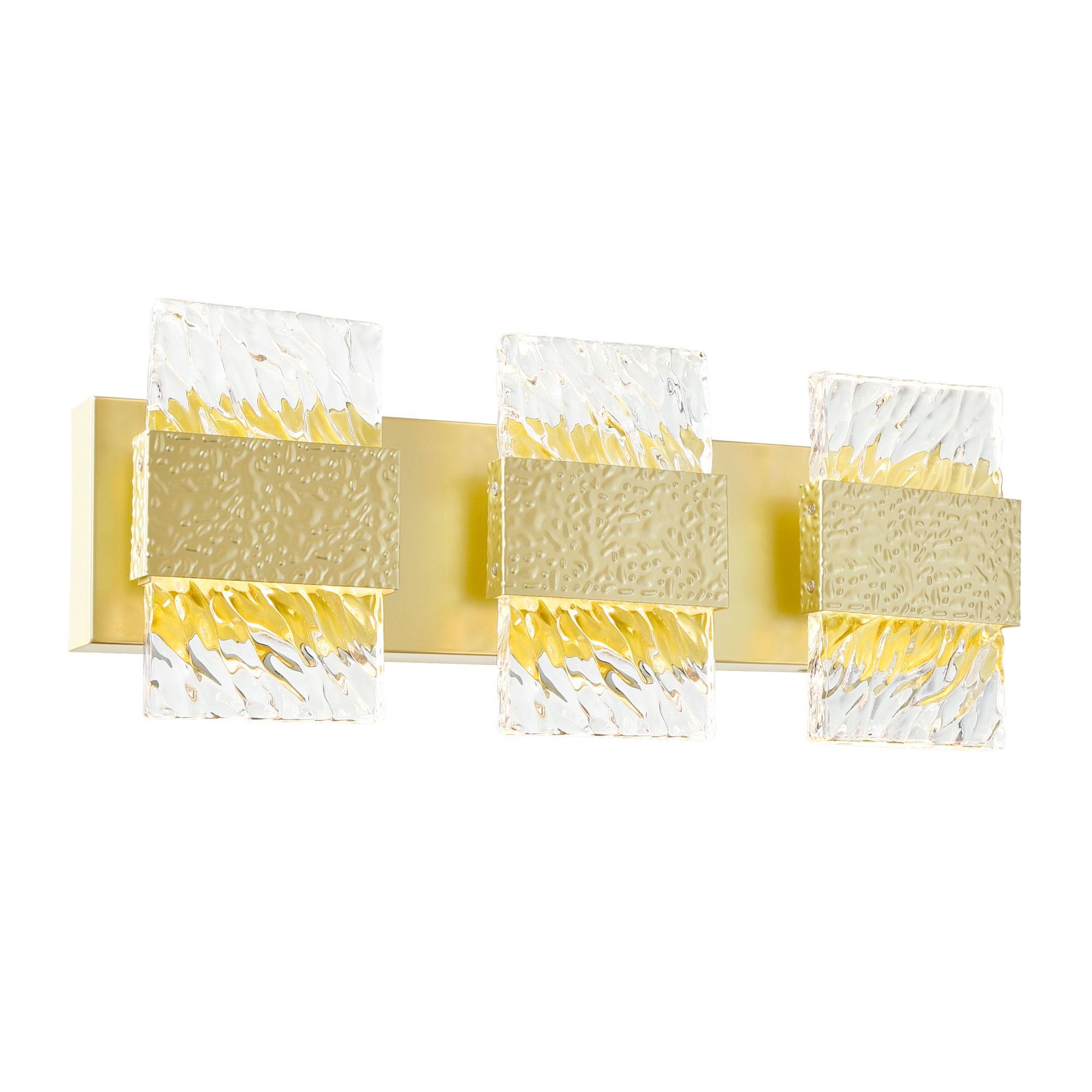 Image 2 Carolina Integrated LED 21in Gold Leaf Wall Sconce more views