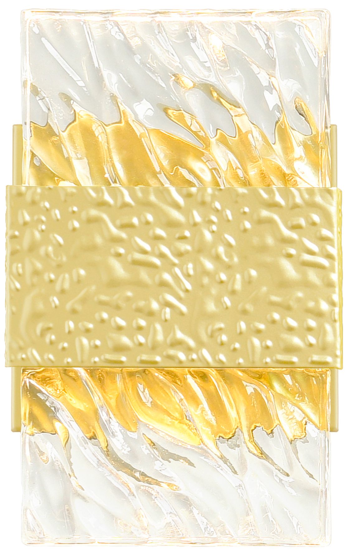 Carolina Integrated LED 5in Gold Leaf Wall Sconce