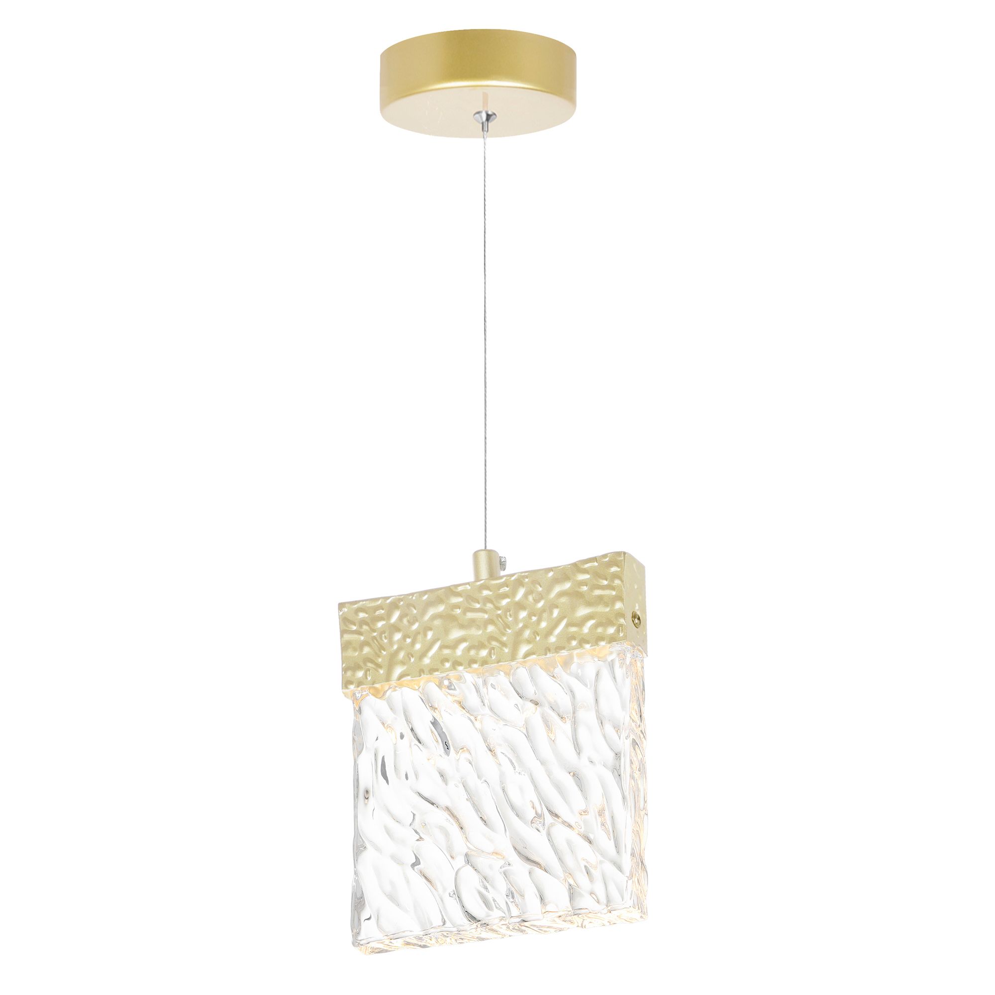 Image 2 Carolina Integrated LED 6in Gold Leaf Pendant more views