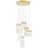 Carolina LED Chandelier With Gold Leaf Finish