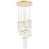 Carolina LED Chandelier With Gold Leaf Finish