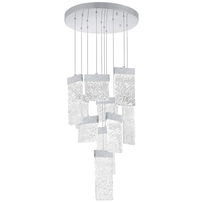 Image 1 Carolina LED Chandelier With Pewter Finish