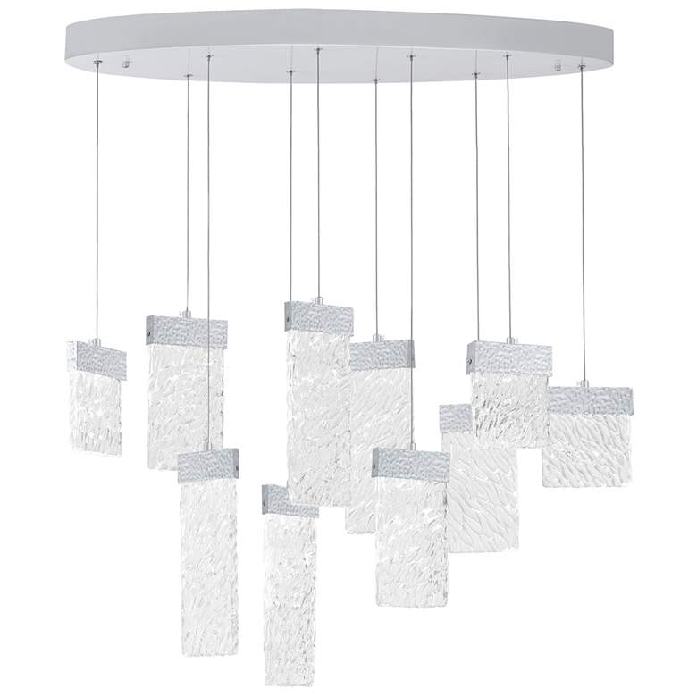 Image 1 Carolina LED Chandelier With Pewter Finish
