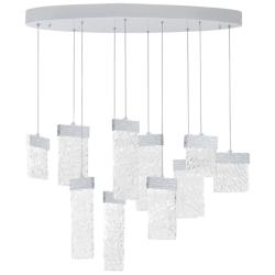 Carolina LED Chandelier With Pewter Finish