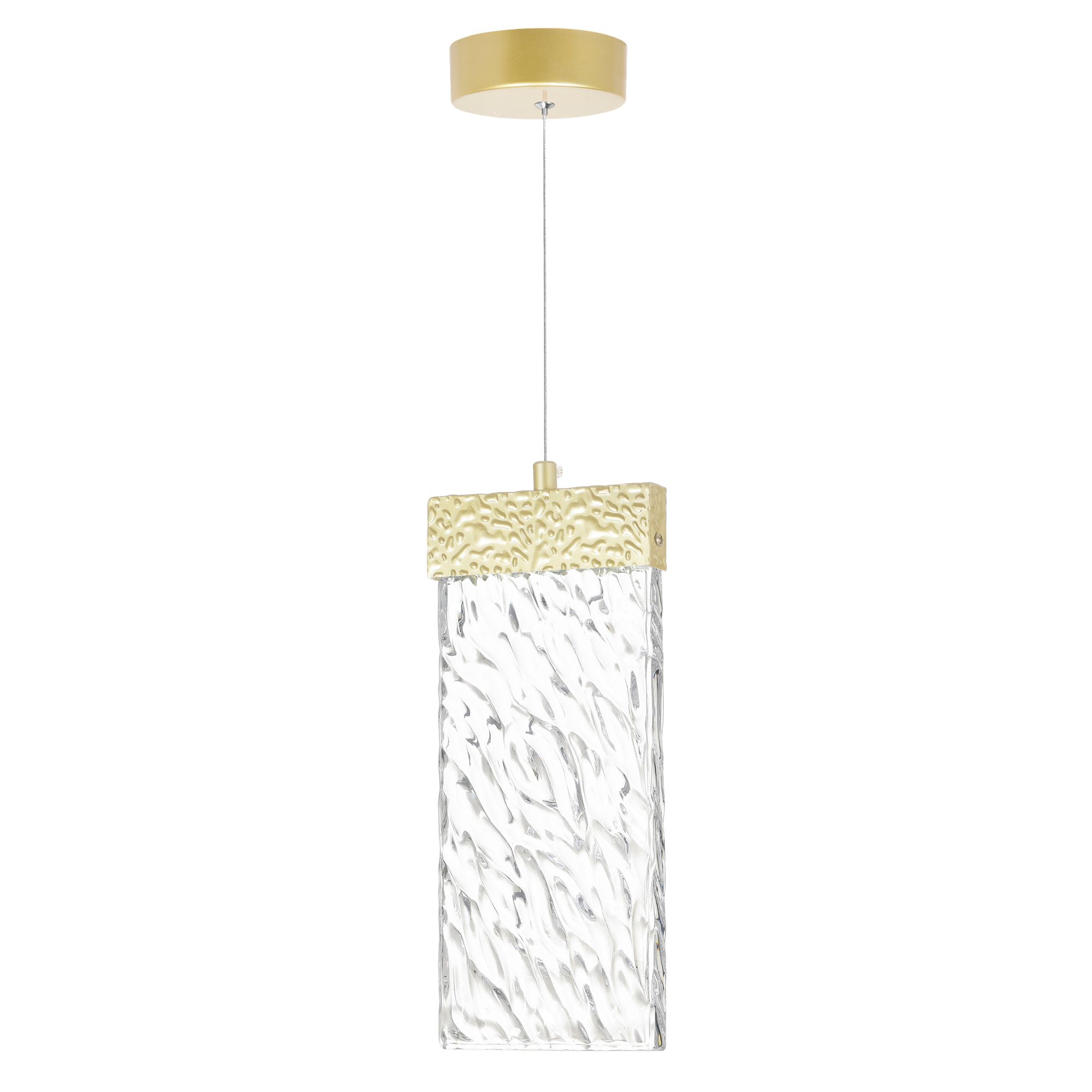 Image 5 Carolina LED Pendant With Gold Leaf Finish more views