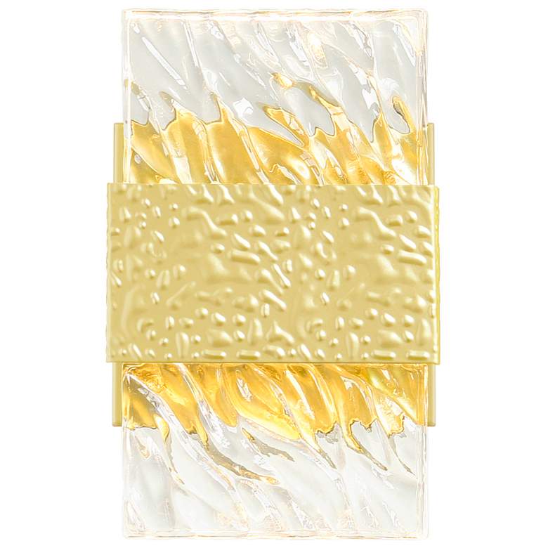 Image 1 Carolina LED Wall Sconce With Gold Leaf Finish