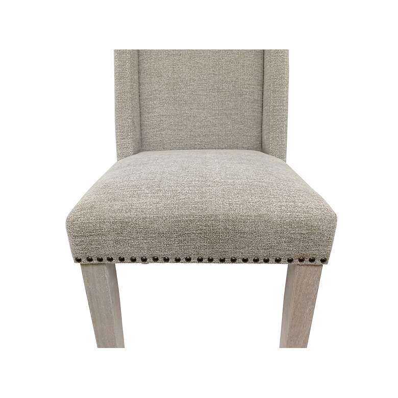 Image 3 Carolina Living Laurant 19 1/2" Fawn Fabric Dining Chairs Set of 2 more views