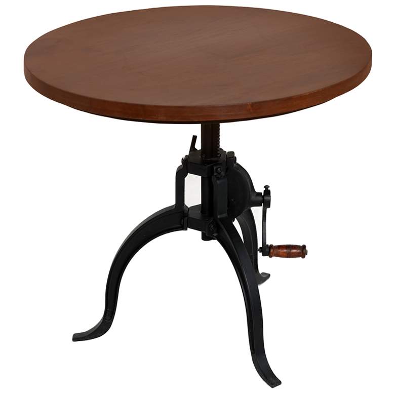 Image 1 Carolina Living Riley 28" Wide Chestnut Top Adjustable Height Table