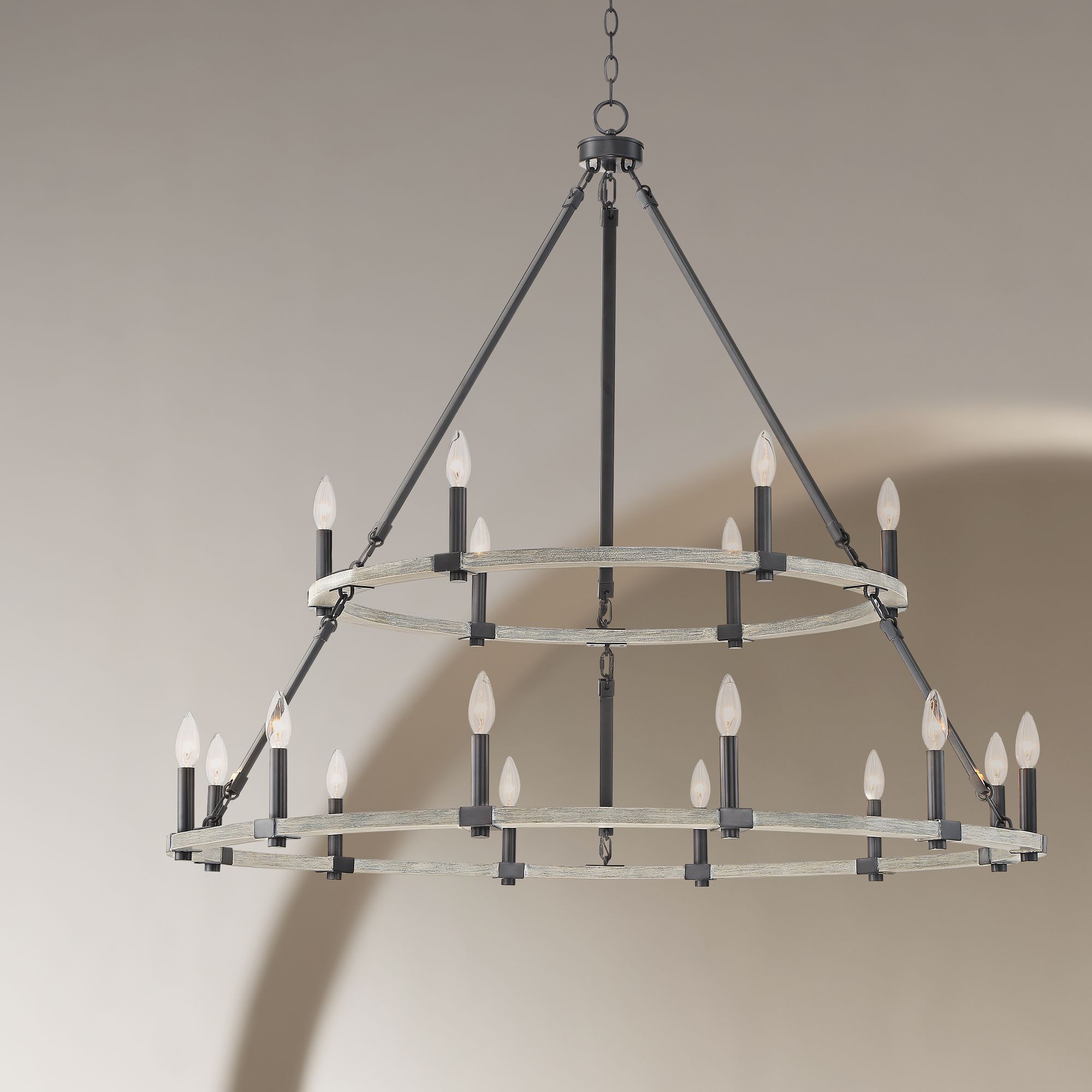 tiered ring chandelier